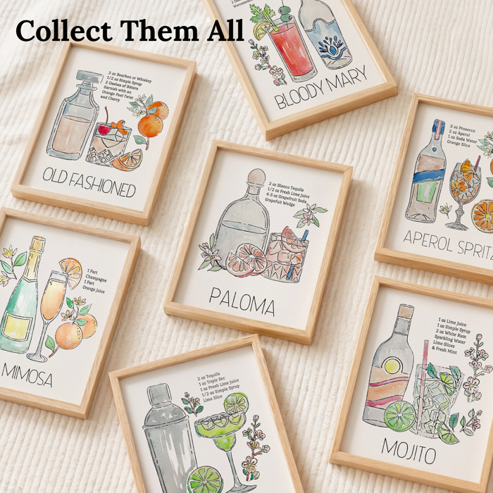 Mimosa Cocktail Paint Kit | Just Add Water Art Set 