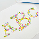  Hand Painted Monogram Floral Watercolor Art | Custom Initials Wedding Decor | Personalized Anniversary Gift