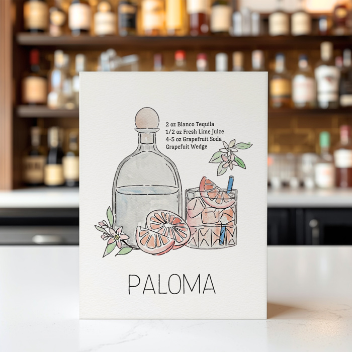 Paloma Cocktail Paint Kit | Just Add Water Art Set 