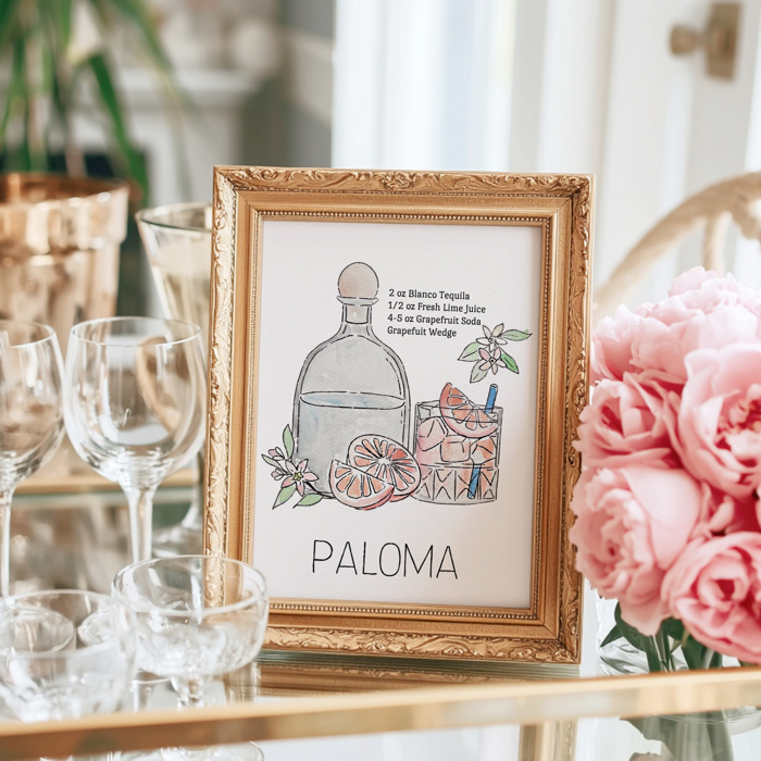 Paloma Cocktail Paint Kit | Just Add Water Art Set 