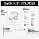  Paloma Cocktail Paint Kit | Just Add Water Art Set 