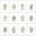  BOGO | Hand Illustrated Floral Prints | 42 Flower Options