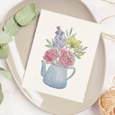  Peony & Lily Bouquet Watercolor Paint Kit | All In One Art Set for Paint Night