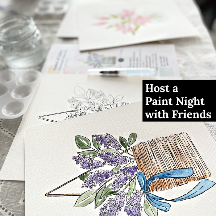 Zinnia Bouquet Watercolor Paint Kit | Just Add Water All In One Art Set Gift