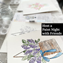  Zinnia Bouquet Watercolor Paint Kit | Just Add Water All In One Art Set Gift