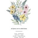  Custom State Flower Bouquet Print up to 8 Flowers