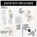  Poppy Floral Watercolor Paint Kit | All In One Art Set