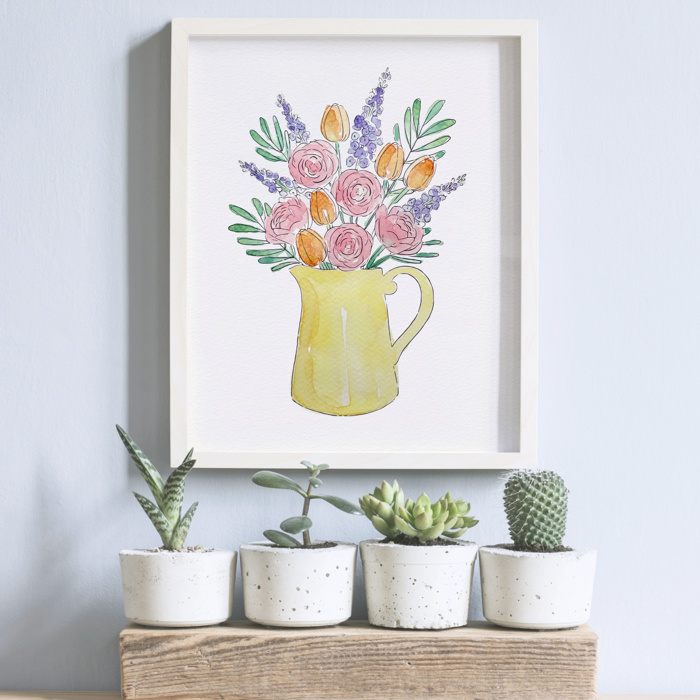 Flower Bouquet Watercolor Paint Kits | 12 Options