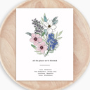  Custom State Flower Bouquet Print up to 8 Flowers