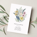  Custom State Flower Bouquet Print up to 8 Flowers