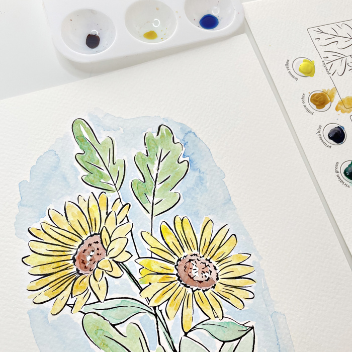 Flower Bouquet Watercolor Paint Kits | 12 Options