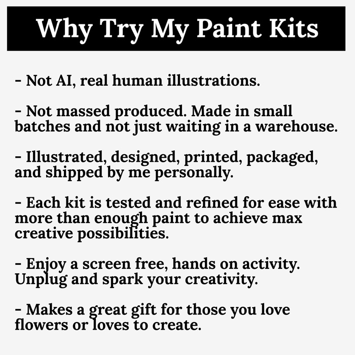Birth Flower Watercolor Paint Kit | Just Add Water 