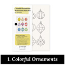  Christmas Watercolor Kit | Pre-Sketched Holiday Art Set for Paint Night