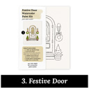  Christmas Watercolor Kit | Pre-Sketched Holiday Art Set for Paint Night