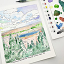  Yellowstone US National Park Watercolor Art Paint Kit | Just Add Water Art Kit