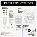  Yellowstone US National Park Watercolor Art Paint Kit | Just Add Water Art Kit