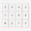  BOGO | State Flower Art Prints | Unframed Floral Wall Decor