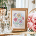  Zinnia Bouquet Watercolor Paint Kit | Just Add Water All In One Art Set Gift