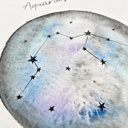  2 PK Couples Zodiac Star Chart Paint Kits | 2 Pre-Sketched 5X7 in Cards with Brush and Watercolor Paints for Date Night