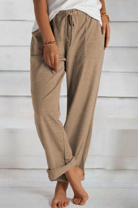 Drawstring Elastic Waist Loose Pants | 3 Colors |
