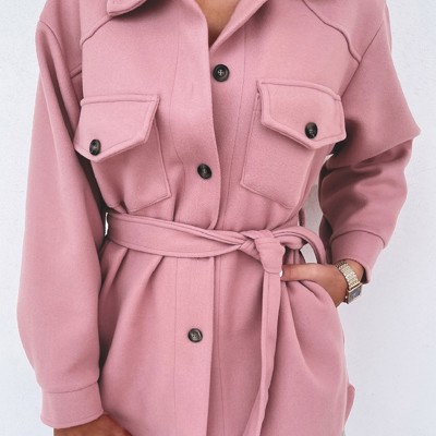 Waist Tie Wind Coat