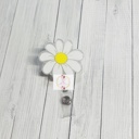  Daisy Badge Reel Interchangeable Badge Reel | NICU Nurses | Medical | ID Holder | Nurse Badge | Badge Holder | Teacher Badge