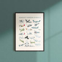  Aircraft Mission Symbols ABC Poster