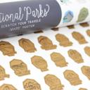 GOLD 16x20" National Park Bucket List: 3 Sizes