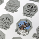SILVER 8x10" National Park Bucket List: 3 Sizes