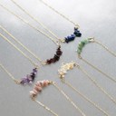  Natural Gemstone Birthstone Necklace