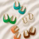  Resin Hoop Earrings