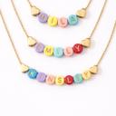  Pastel Beaded Name Necklace
