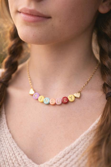 Pastel Beaded Name Necklace