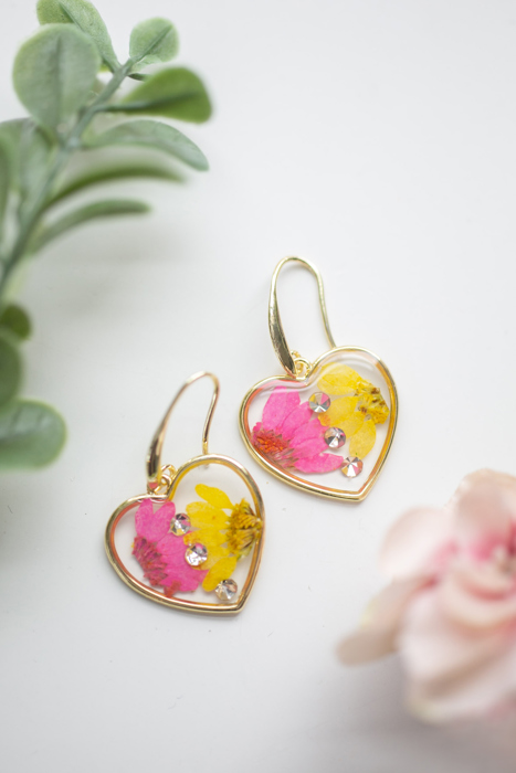 Pressed Flower Earrings