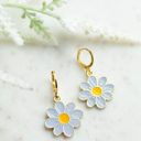 Style 3 Daisy Huggie Hoop Earrings