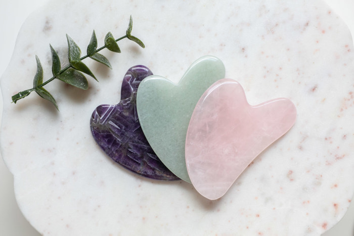 Gua Sha Facial Stone | Jade Amethyst Rose Quartz Stone