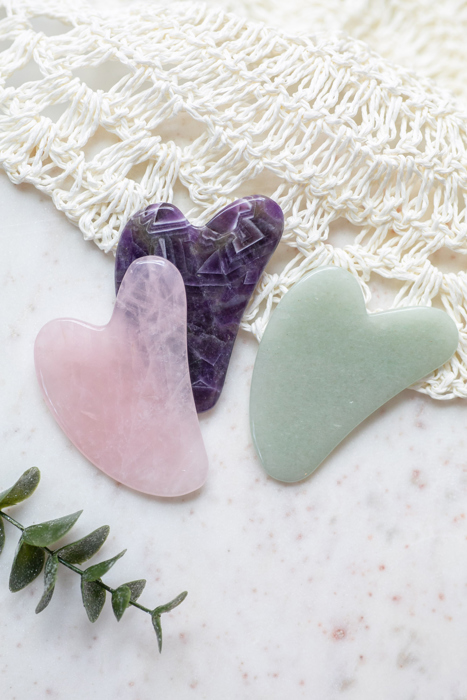 Gua Sha Facial Stone | Jade Amethyst Rose Quartz Stone