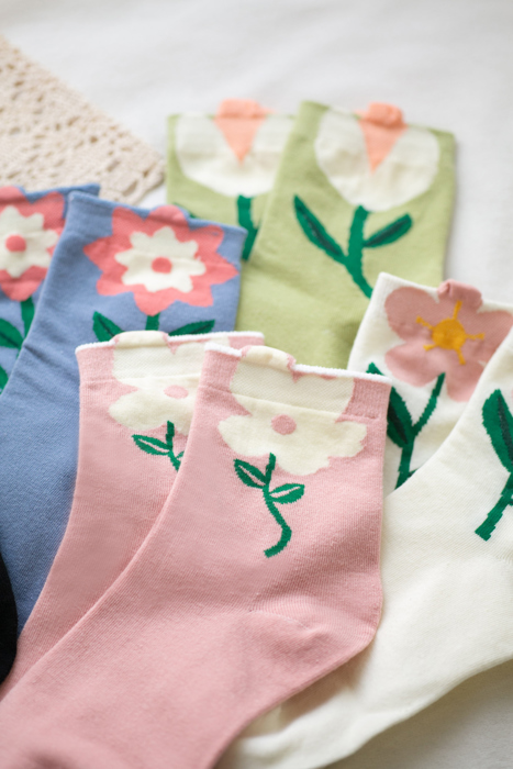 Fun Floral Socks