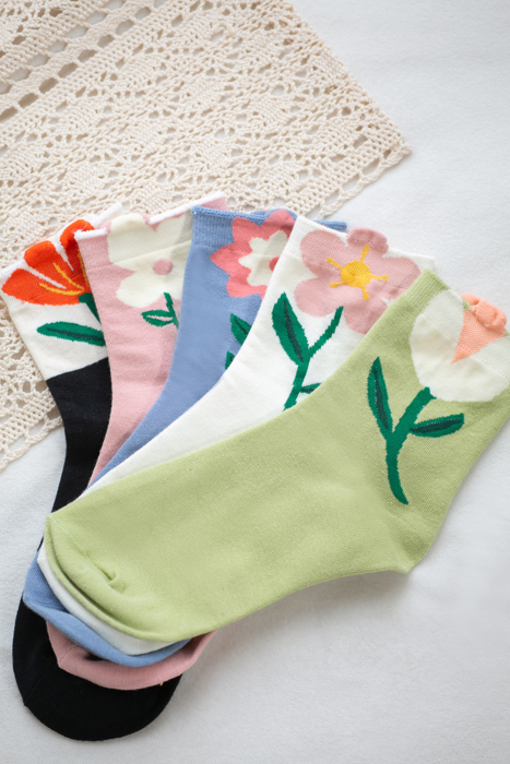 Fun Floral Socks