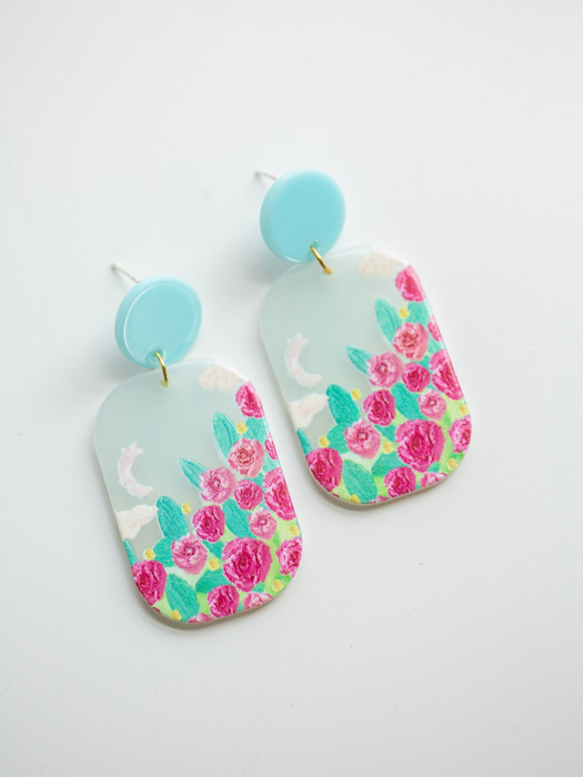 Whimsical Floral Spring Earrings