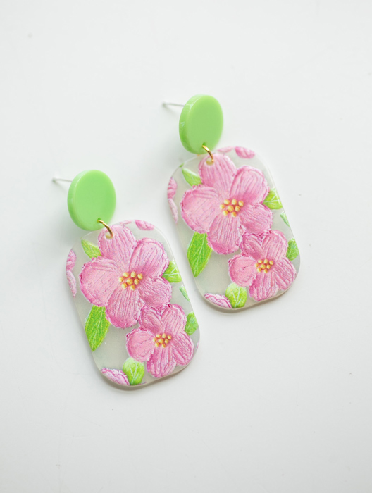 Whimsical Floral Spring Earrings