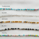  Initial Letter Beaded Choker Necklace