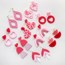  Pink Heart Dangle Earring Collection