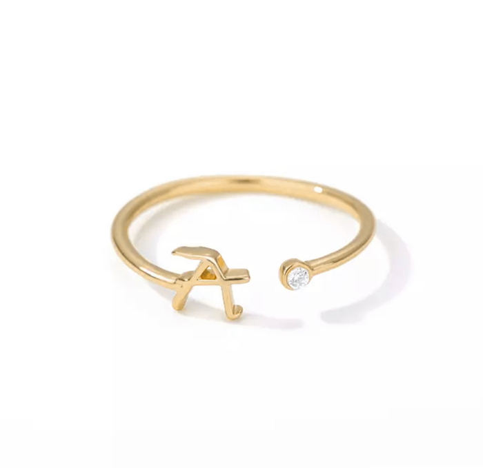 Initial Letter Ring | Initial Jewelry