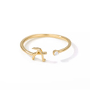 A Gold Initial Letter Ring | Initial Jewelry