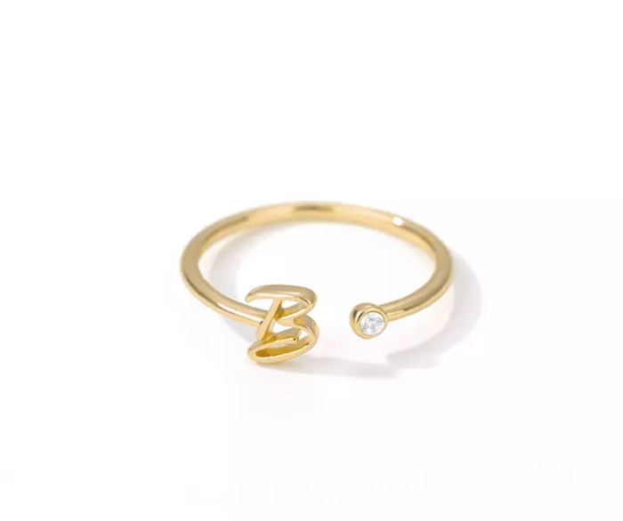 Initial Letter Ring | Initial Jewelry