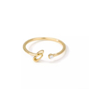 E Gold Initial Letter Ring | Initial Jewelry