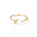G Gold Initial Letter Ring | Initial Jewelry