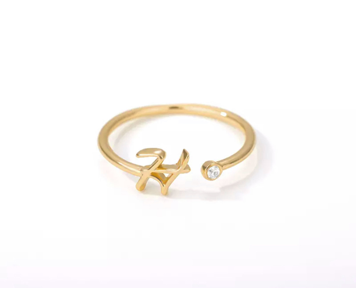 Initial Letter Ring | Initial Jewelry