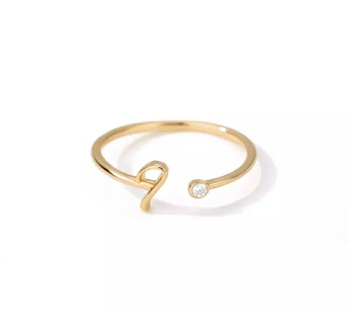 Initial Letter Ring | Initial Jewelry